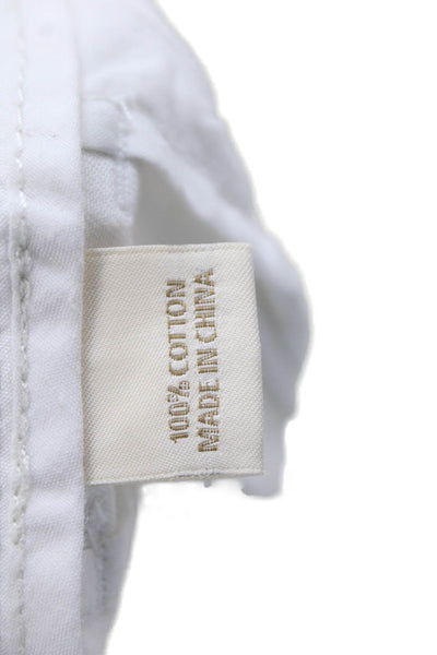 J Crew Womens Cotton High Rise Broken In Chino Shorts White Size 6