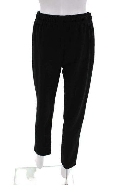 Theory Womens Admiral Crepe High Rise Slit Keg Pull On Pants Black Size 00