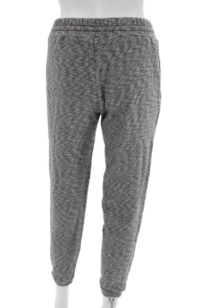 Theory Womens High Rise Terra Clade Sweatpants Black White Cotton Size Petite