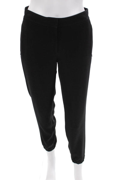 Theory Womens High Rise Zip Up Gavran Jogger Pants Black Size 0