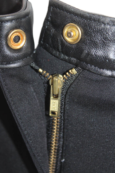 Tory Burch Womens Mid Rise Skinny Leg Dress Pants Black Cotton Size Extra Small