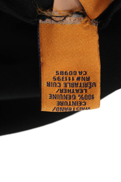 Tory Burch Womens Mid Rise Skinny Leg Dress Pants Black Cotton Size Extra Small