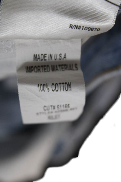 Agolde Womens Distress Fly Button High Rise Straight Leg Jeans Blue Size 24