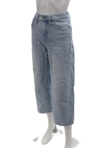Madewell Womens The Perfect Vintage Wide Leg Jeans Blue Cotton Size 24
