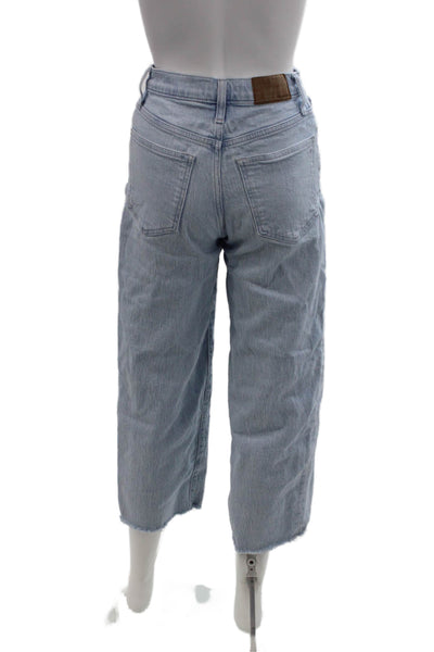 Madewell Womens The Perfect Vintage Wide Leg Jeans Blue Cotton Size 24