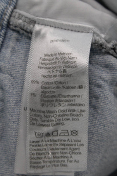 Madewell Womens The Perfect Vintage Wide Leg Jeans Blue Cotton Size 24