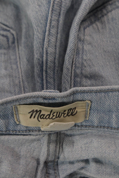 Madewell Womens The Perfect Vintage Wide Leg Jeans Blue Cotton Size 24