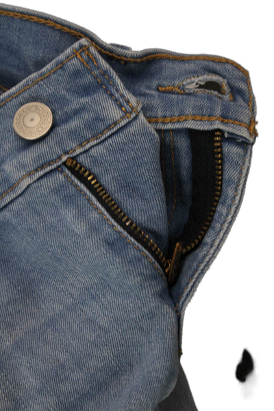 Levis Womens High Rise 70's Super Skinny Leg Jeans Blue Cotton Size 24