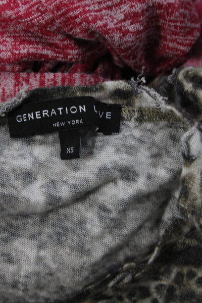 Generation Love Womens Linen Animal Print Tank Top Brown Black Size Extra Small