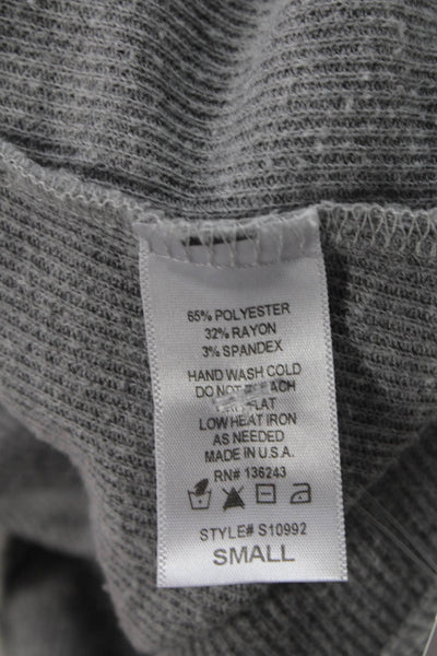 Vintage Havana Womens Long Sleeves Sweatshirt White Grey Size Small