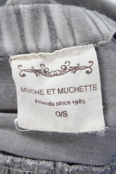 Muche Et Muchette Womens Linen Asymmetrical Maxi Skirt Grey Size One Size