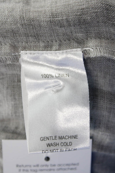 Muche Et Muchette Womens Linen Asymmetrical Maxi Skirt Grey Size One Size