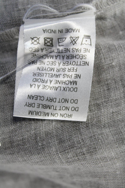 Muche Et Muchette Womens Linen Asymmetrical Maxi Skirt Grey Size One Size