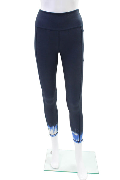 Sweaty Betty Womens Ombre Print Super Sculpt Full Length Leggings Blue Size S