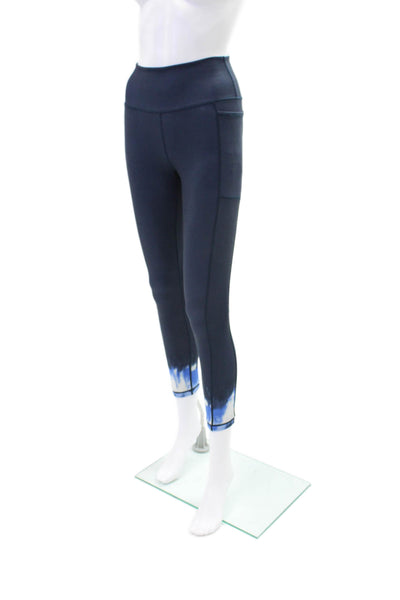 Sweaty Betty Womens Ombre Print Super Sculpt Full Length Leggings Blue Size S