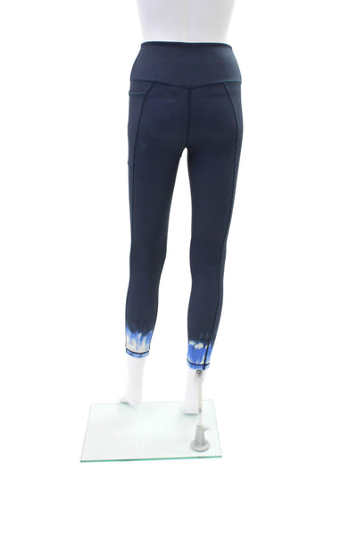 Sweaty Betty Womens Ombre Print Super Sculpt Full Length Leggings Blue Size S