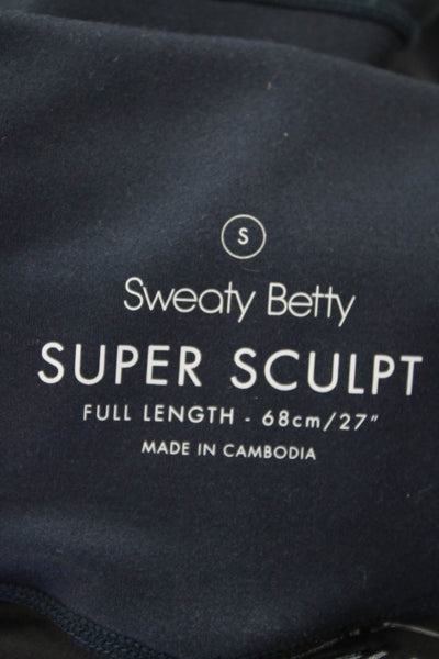 Sweaty Betty Womens Ombre Print Super Sculpt Full Length Leggings Blue Size S