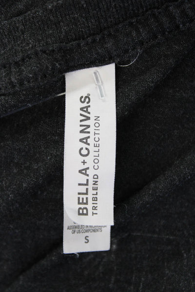 Bella + Canvas Womens Round Neck Long Sleeve Casual Shirt Black Size S