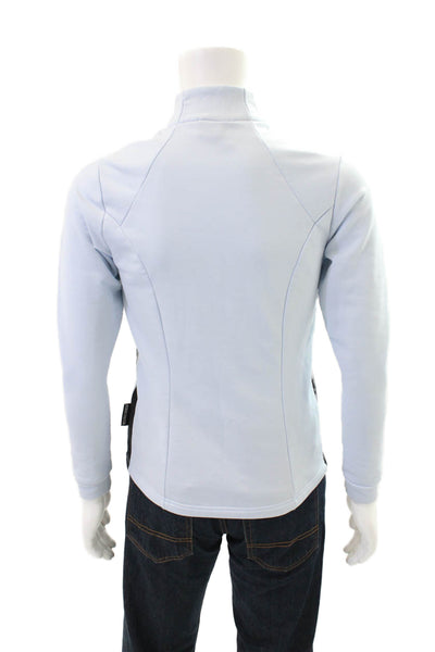 Kjus Womens Long Sleeve V-neck Knit Casual Shirt Blue Size M