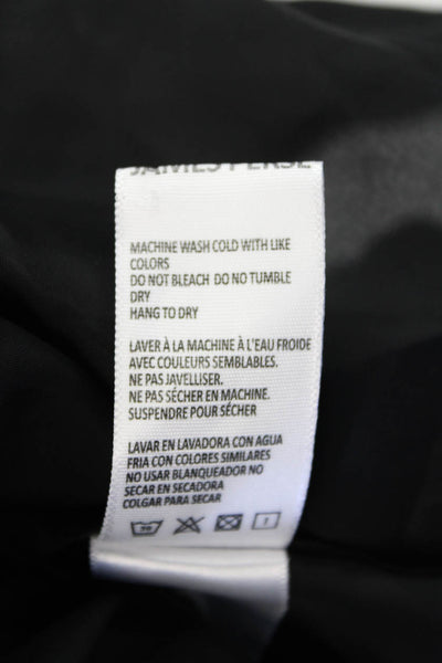 James Perse Womens Button-Down Top Black Size 2