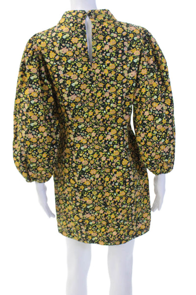 Stella Nova Womens Floral Mini Dress Black Size 38
