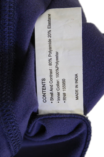 Greyson Mens Long Sleeve Graphic Print V-neck Shirt Purple Size S