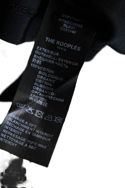 Kooples x Sport Mens Logo Spring Summer Collection Tee Shirt Black Medium
