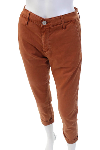 AG Adriano Goldschmied Womens High Rise Caden Tailored Trouser Pants Brown Sz 23