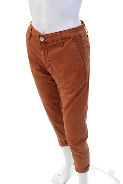 AG Adriano Goldschmied Womens High Rise Caden Tailored Trouser Pants Brown Sz 23