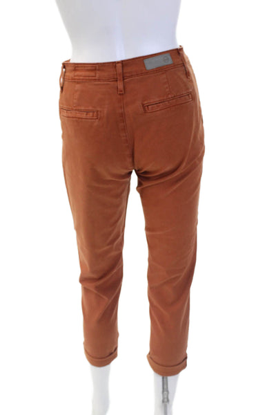 AG Adriano Goldschmied Womens High Rise Caden Tailored Trouser Pants Brown Sz 23