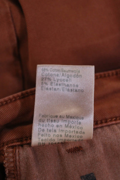 AG Adriano Goldschmied Womens High Rise Caden Tailored Trouser Pants Brown Sz 23