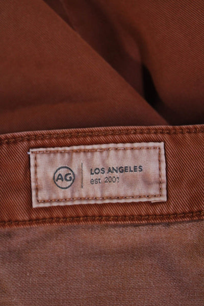 AG Adriano Goldschmied Womens High Rise Caden Tailored Trouser Pants Brown Sz 23