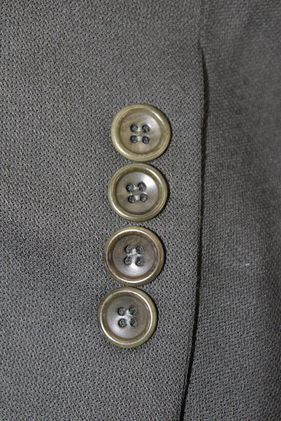 Vito Ruffolo Mens Wool Single Breasted Three Button Blazer Green Size 46
