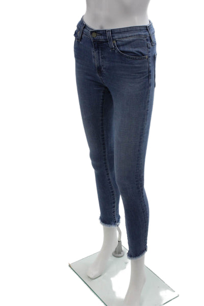 AG Adriano Goldschmied Womens The Farrah Skinny Ankle Jeans Blue 24