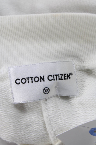 Cotton Citizen Womens Cotton Crew Neck Ombre Print Sweatshirt White Size XS