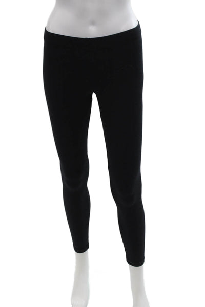 David Lerner Womens Elastic Waist High Waisted Casual Leggings Black Size S