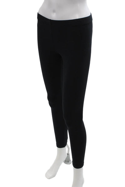 David Lerner Womens Elastic Waist High Waisted Casual Leggings Black Size S
