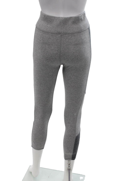 We Me Womens High Waisted Color Block Detail Athletic Leggings Gray Size S