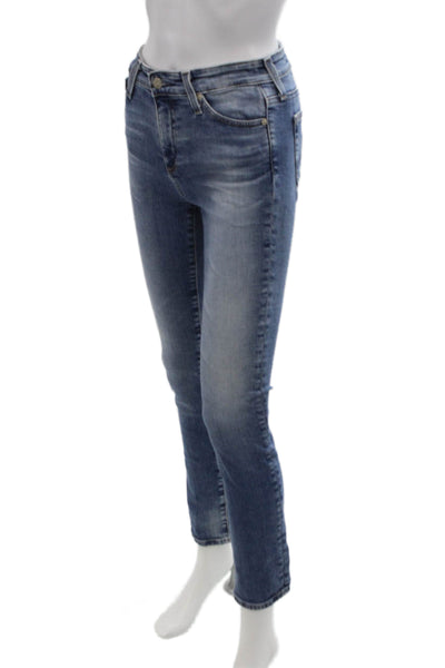 AG-ED Denim Womens Cotton Five Pocket Casual Skinny Jeans Blue Size 24