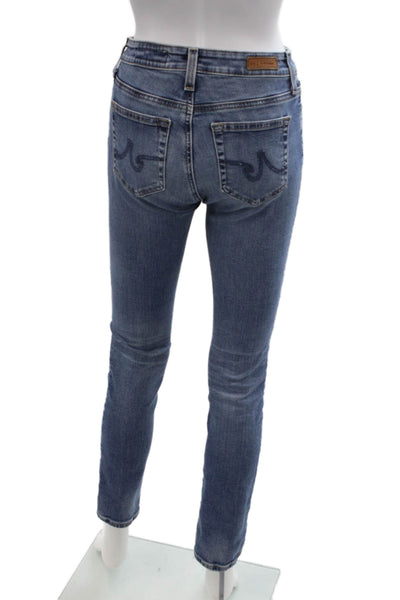 AG-ED Denim Womens Cotton Five Pocket Casual Skinny Jeans Blue Size 24