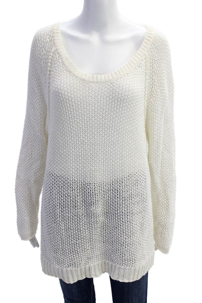 Lauren Ralph Lauren Green Label Womens Long Sleeve Knit Sweater White Size XL