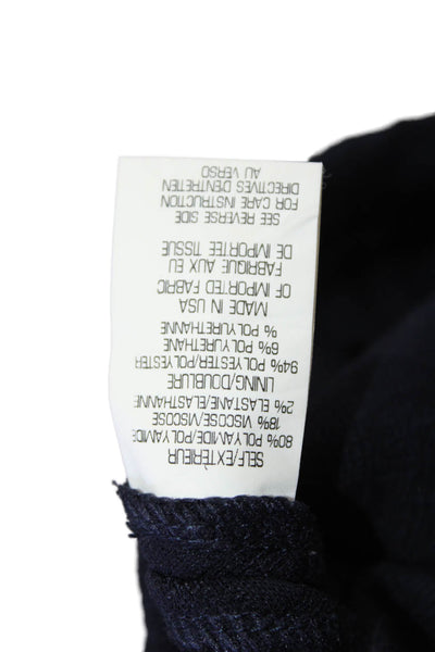 Theory Womens Sleeveless Waffle Knit Zippered A-Line Dress Blue Size 4