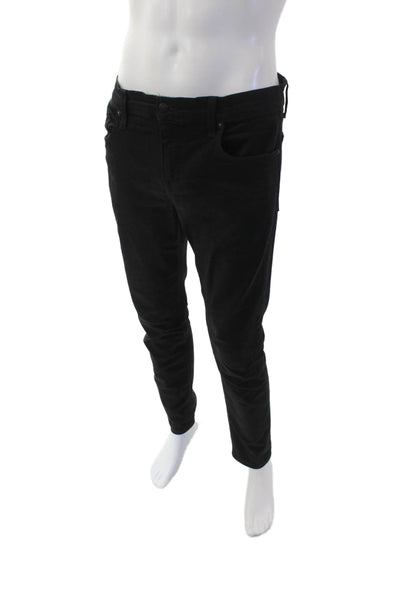 Joes Mens Cotton Blend Slim Skinny Fit Zip Fly Stretchy Jeans Black Size 32