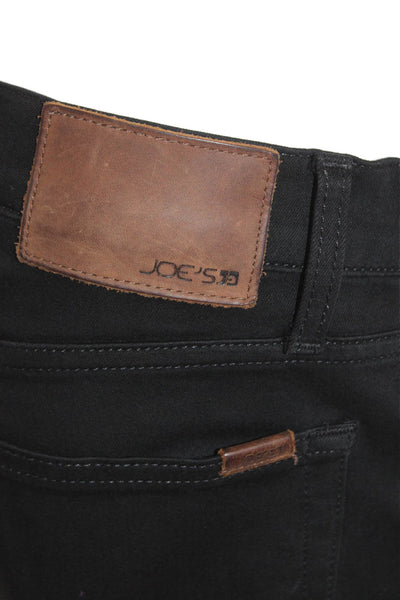 Joes Mens Cotton Blend Slim Skinny Fit Zip Fly Stretchy Jeans Black Size 32