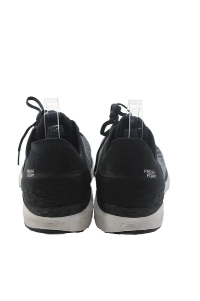 New Balance Mens Lace Up Side Logo Fresh Foam Running Sneakers Black Size 7.5