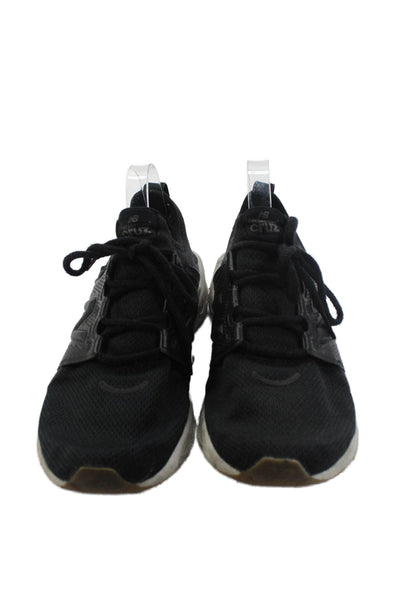 New Balance Mens Lace Up Fresh Foam Running Sneakers Black White Size 8
