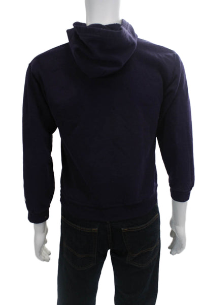 Champion Womens Pullover  Hoodie Sweatshirt Purple Cotton Size Large