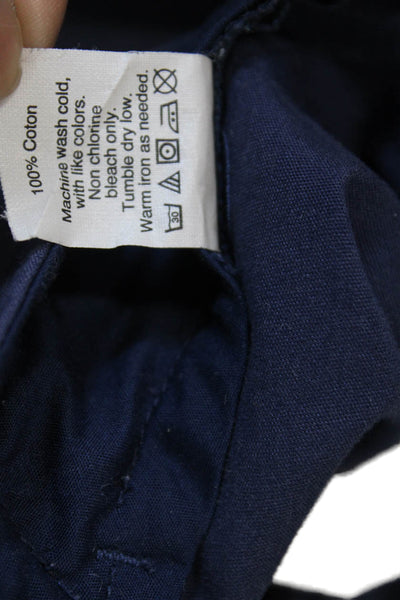 J Crew Mens Zipper Fly Straight Leg Sutton Chino Pants Navy Cotton Size 30x30