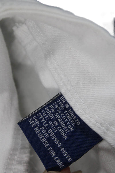 Tractr Blu Womens Zipper Fly Mid Rise Flare Leg Jeans White Denim Size 25