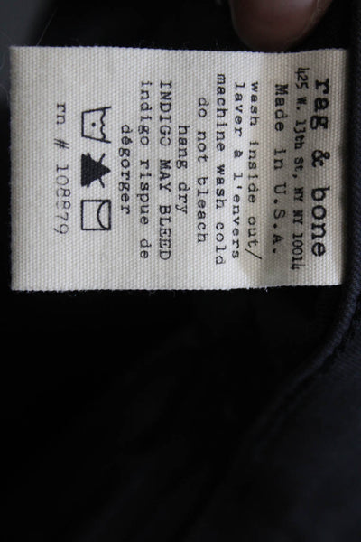 Rag & Bone Jean Womens Zipper Fly Mid Rise Leggings Skinny Jeans Gray Size 25